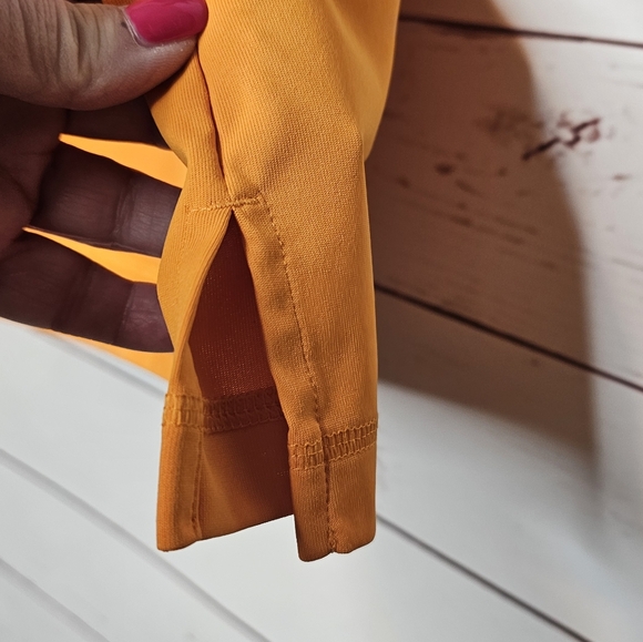 Adidas Puremotion Orange Golf Polo Shirt - Picture 5 of 10